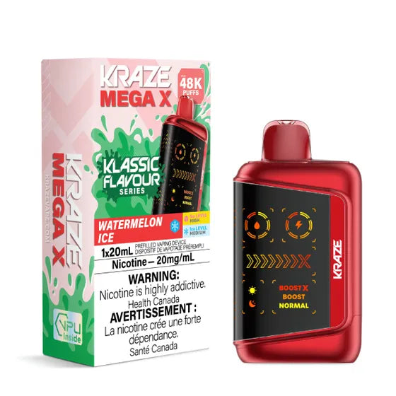 Kraze Mega X Klassic - Watermelon Ice - 20mg