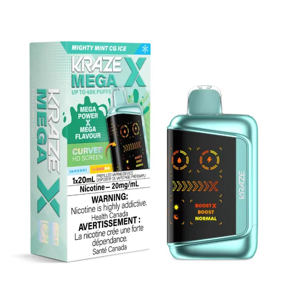 Kraze Mega X - Mighty Mint CG Ice - 20mg