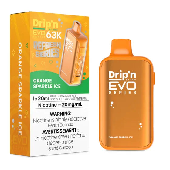Drip'n by Envi EVO 63K Disposable - Orange Sparkle Ice - 20mg