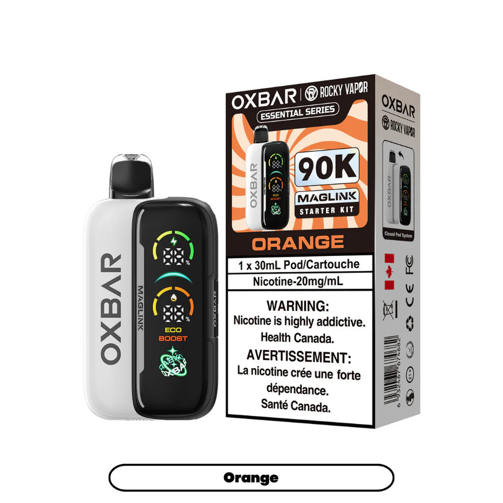 Rocky Vapor Oxbar Maglink - Essential Series - Orange {Starter Kit}