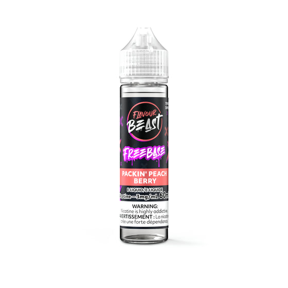 Flavour Beast E-Liquid Freebase 60ml - Packin' Peach Berry - 3mg