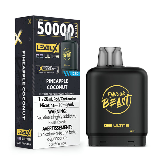 Level X Flavour Beast G2 Ultra - Pineapple Coconut Iced - 20mg
