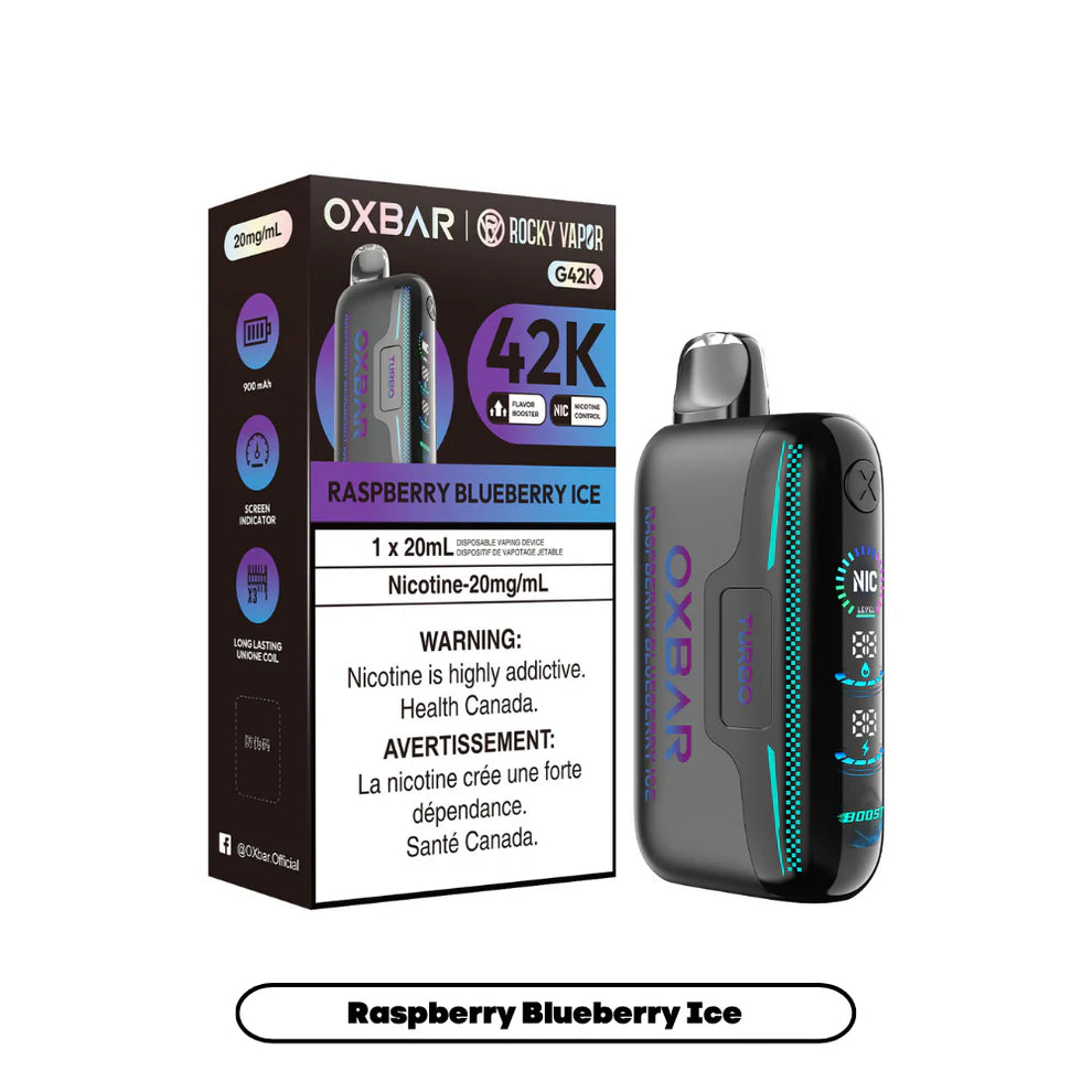 Rocky Vapor Oxbar G42K - Raspberry Blueberry Ice - 20mg