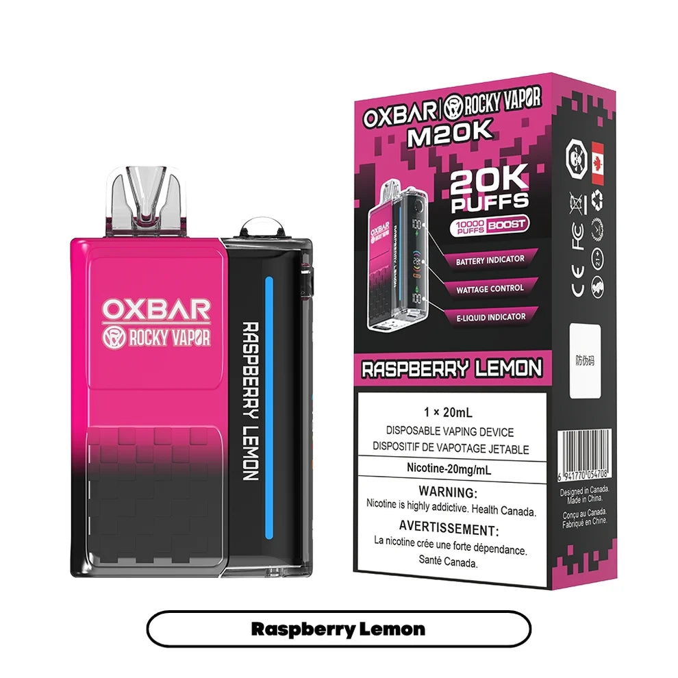 Rocky Vapor Oxbar M20K - Raspberry Lemon - 20mg