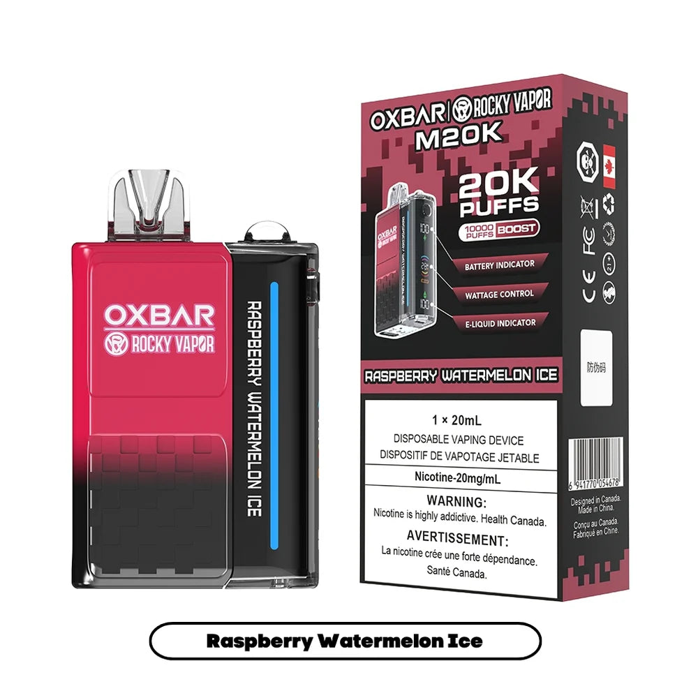Rocky Vapor Oxbar M20K - Raspberry Watermelon Ice - 20mg