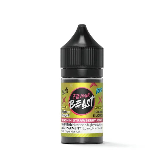Flavour Beast E-liquid 30ml - Smashin' Strawberry Jewel Iced - 20mg
