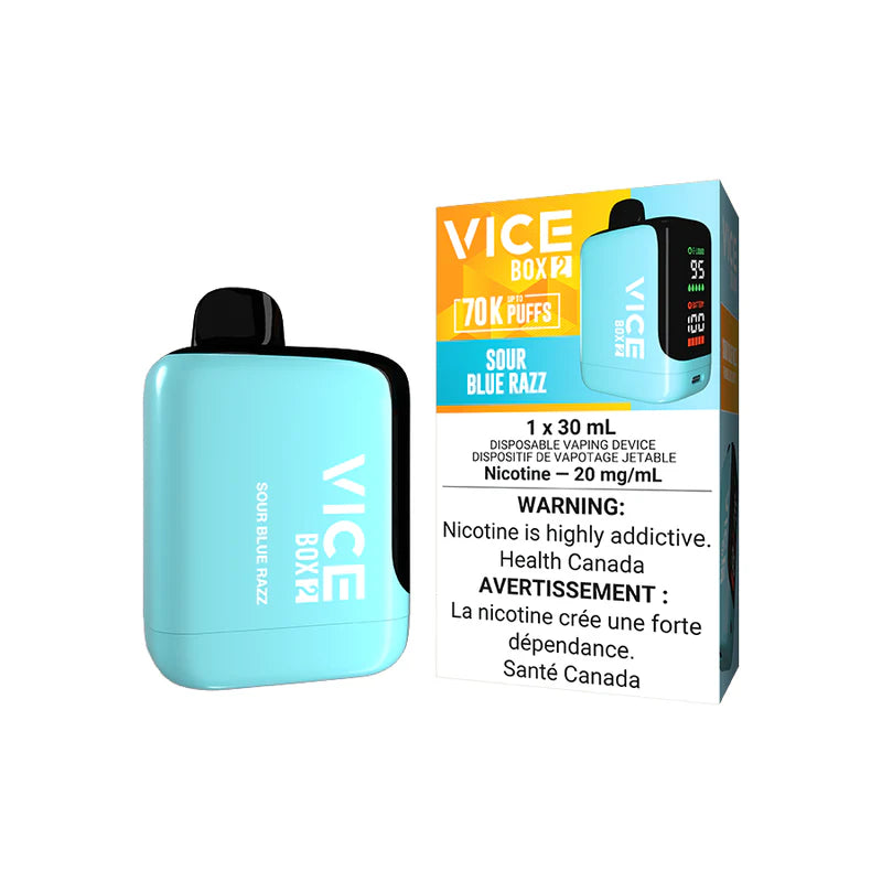 Vice Box 2 Disposable - Sour Blue Razz - 20mg