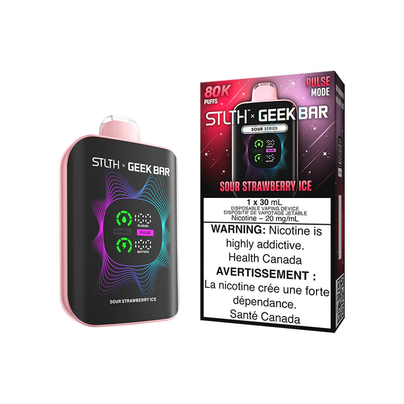 STLTH X Geek Bar Disposable - Sour Strawberry Ice - 20mg