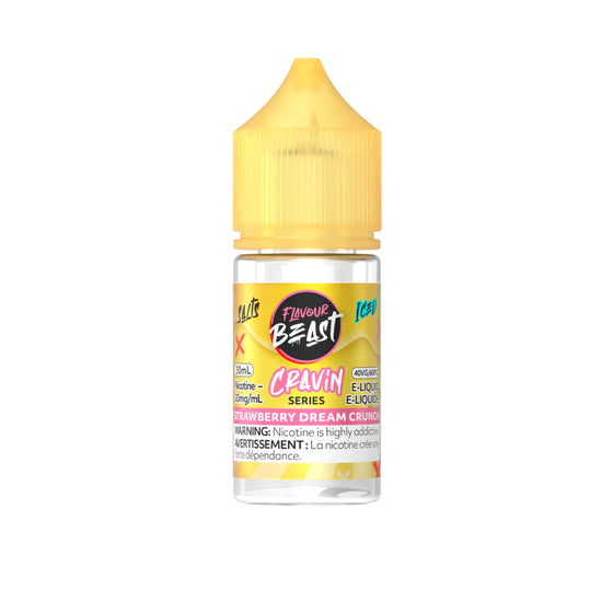 Flavour Beast E-Liquid Cravin 30ml - Strawberry Dream Crunch Iced - 20mg