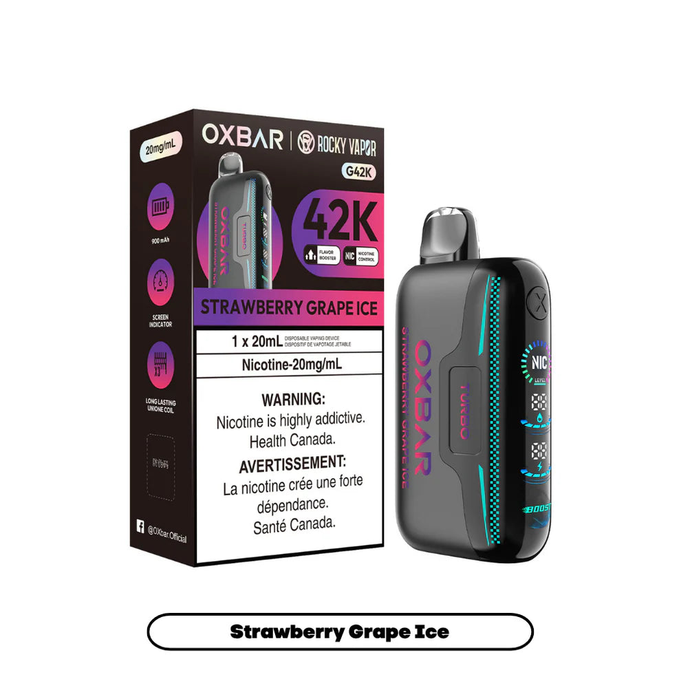 Rocky Vapor Oxbar G42K - Strawberry Grape Ice - 20mg