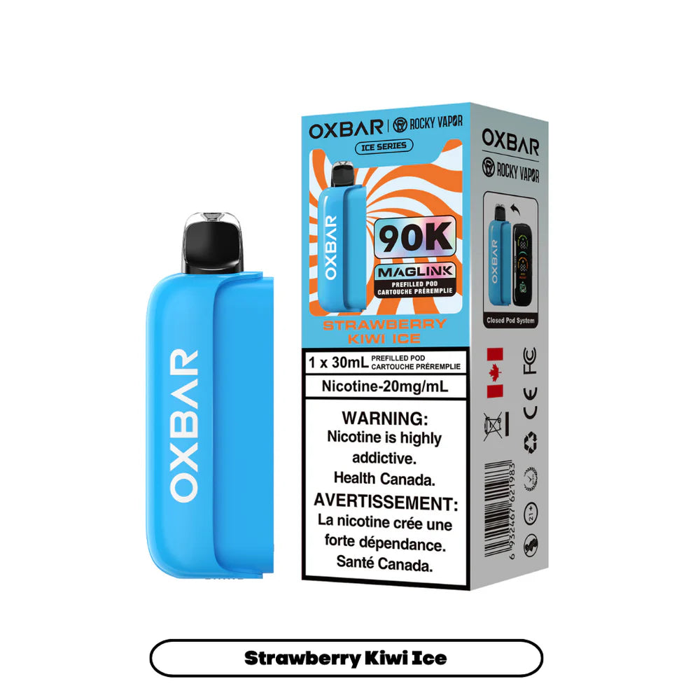 Rocky Vapor Oxbar Maglink Replacement Pod Ice Series - Strawberry Kiwi Ice - 20mg