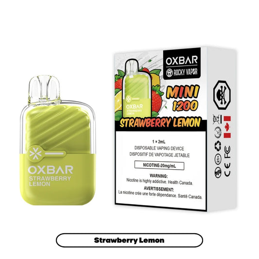Rocky Vapor Oxbar Mini 1200 - Strawberry Lemon - 20mg
