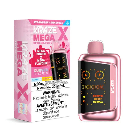 Kraze Mega X - Strawberry Smash Ice - 20mg