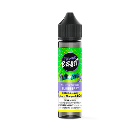 Flavour Beast E-Liquid 60ml - Super Sour Blueberry - 20mg