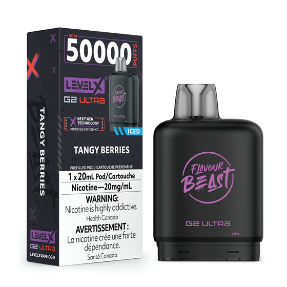 Level X Flavour Beast G2 Ultra - Tangy Berries Iced - 20mg