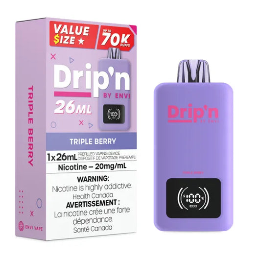 Drip'n by Envi 26ML Disposable - Triple Berry - 20mg