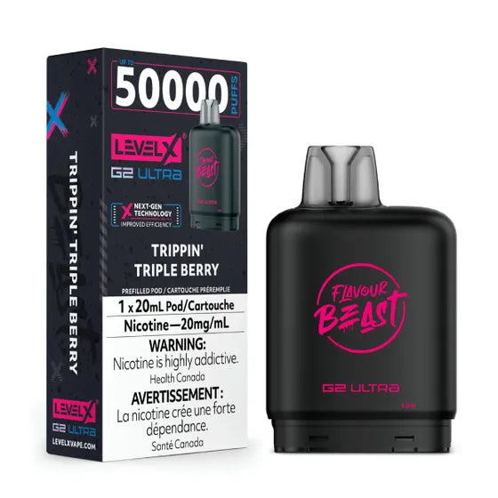 Level X Flavour Beast G2 Ultra - Trippin' Triple Berry - 20mg