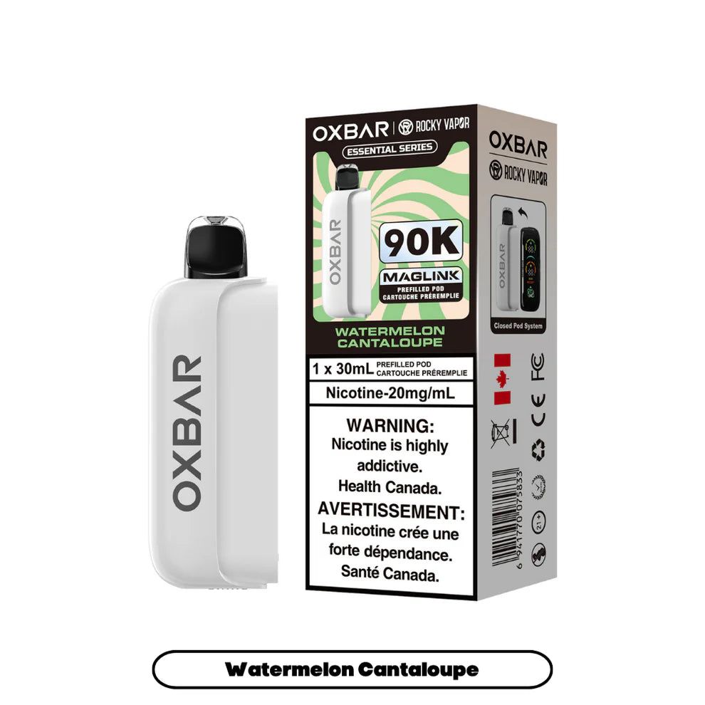 Rocky Vapor Oxbar Maglink Replacement Pod - Essential Series - Watermelon Cantaloupe - 20mg