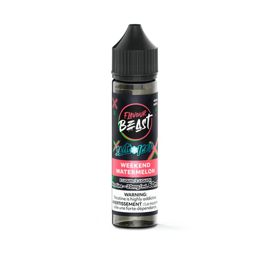 Flavour Beast E-Liquid 60ml - Weekend Watermelon (ICED) - 20mg