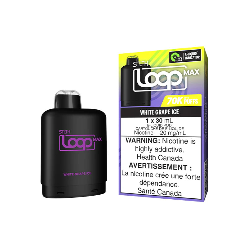 STLTH LOOP MAX Pod - White Grape Ice - 20mg