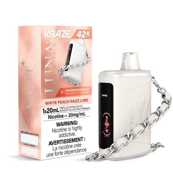 Kraze Luna - White Peach Razz Lime - 20mg