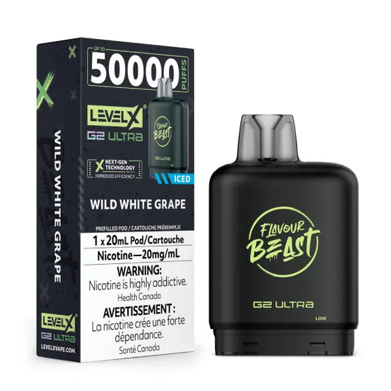 Level X Flavour Beast G2 Ultra - Wild White Grape - 20mg