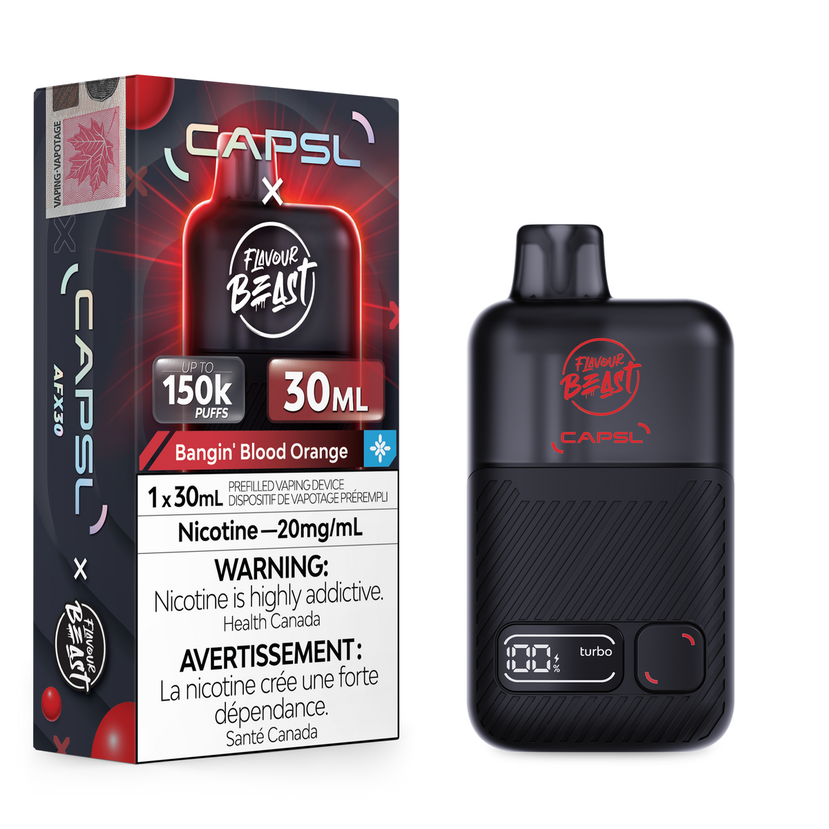 Flavour Beast - CAPSL AFX30 - Bangin' Blood Orange - 20mg