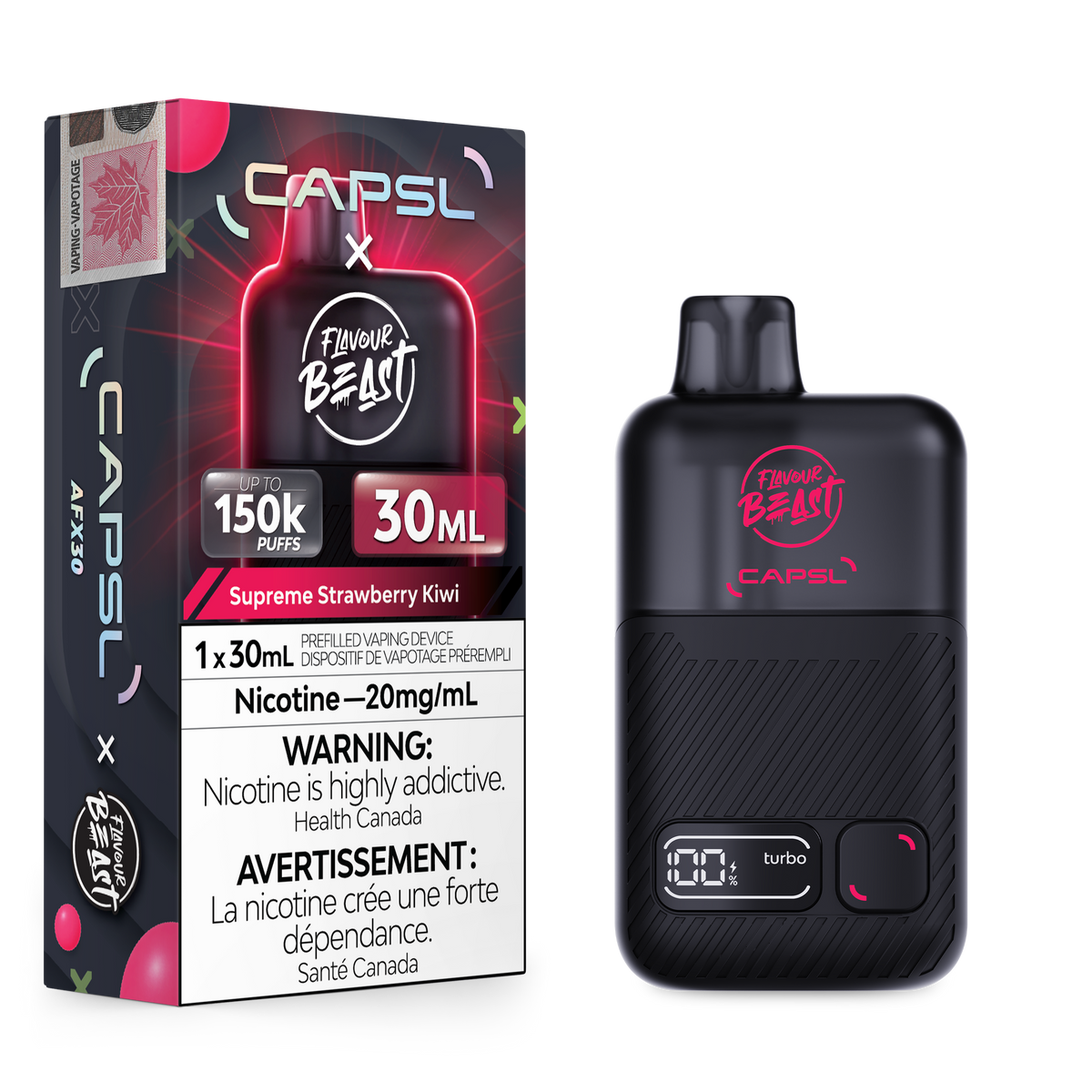 Flavour Beast - CAPSL AFX30 - Supreme Strawberry Kiwi - 20mg