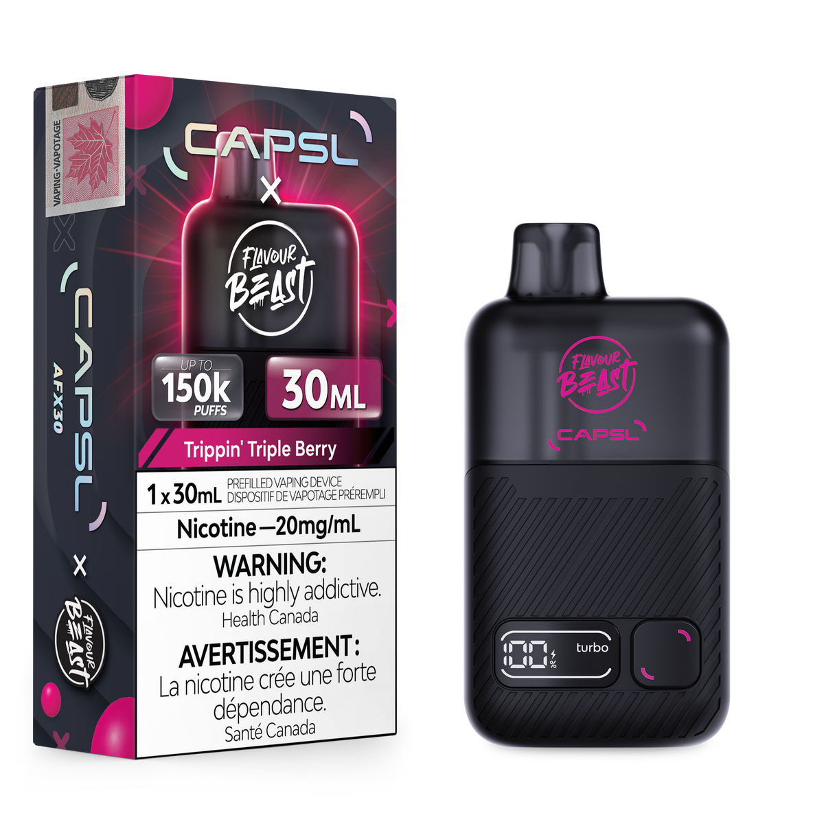 Flavour Beast - CAPSL AFX30 - Trippin' Tripple Berry - 20mg