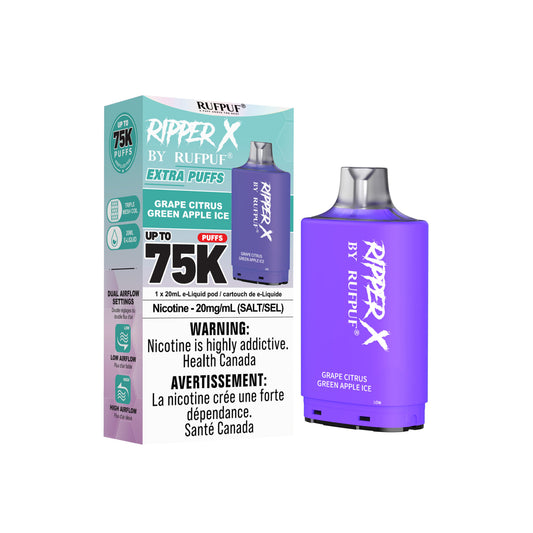 Ripper X 75K - Grape Citrus Green Apple Ice - 20mg