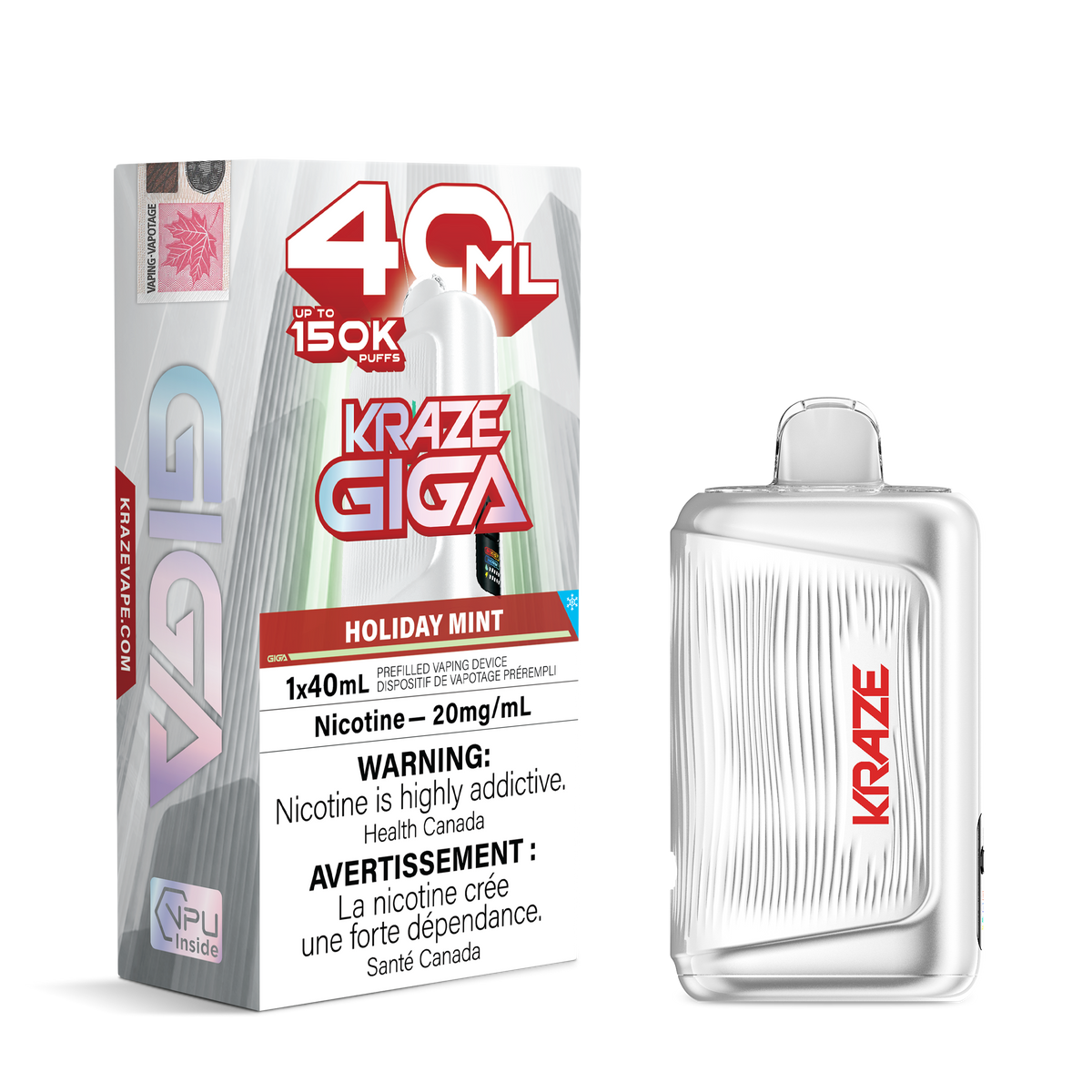 Kraze Giga - Holiday Mint - 20mg