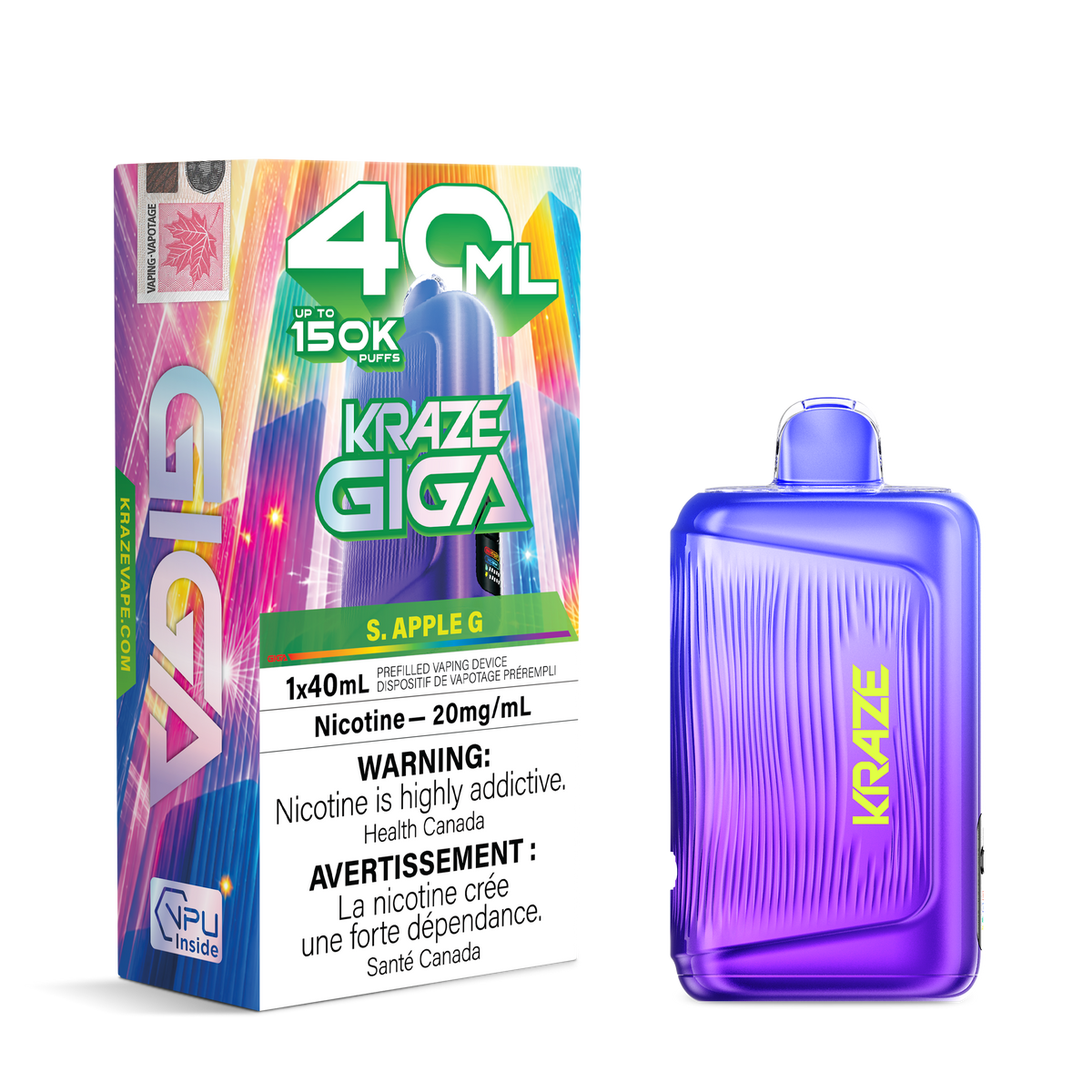 Kraze Giga - S. Apple G - 20mg