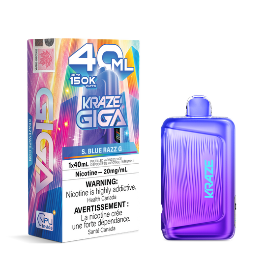 Kraze Giga - S. Blue Razz G - 20mg