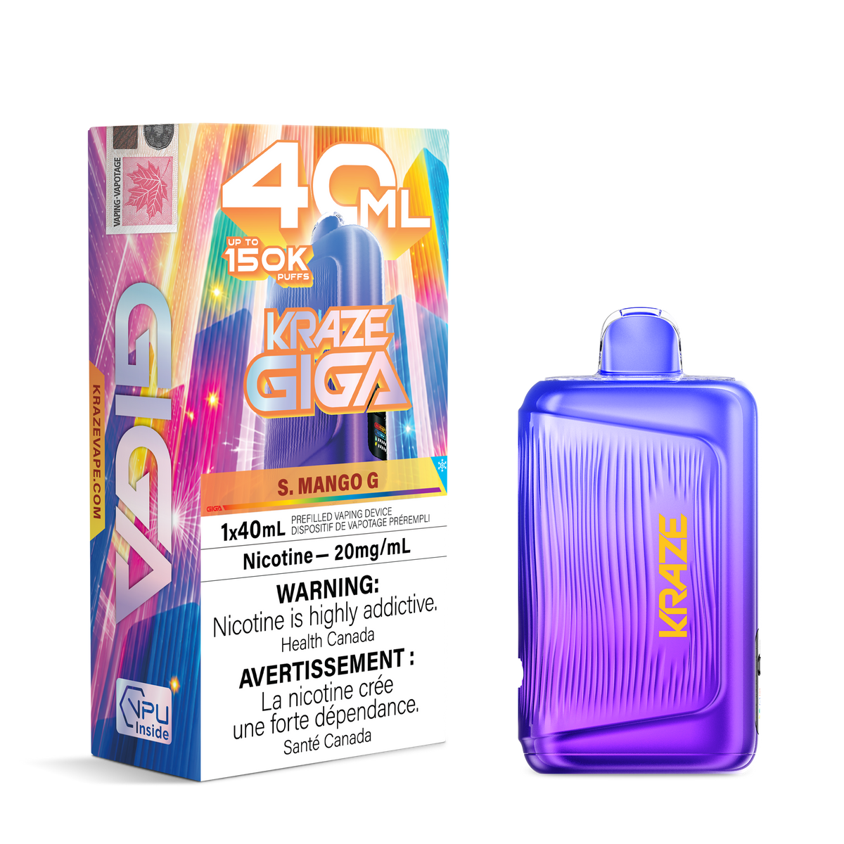 Kraze Giga - S. Mango G - 20mg