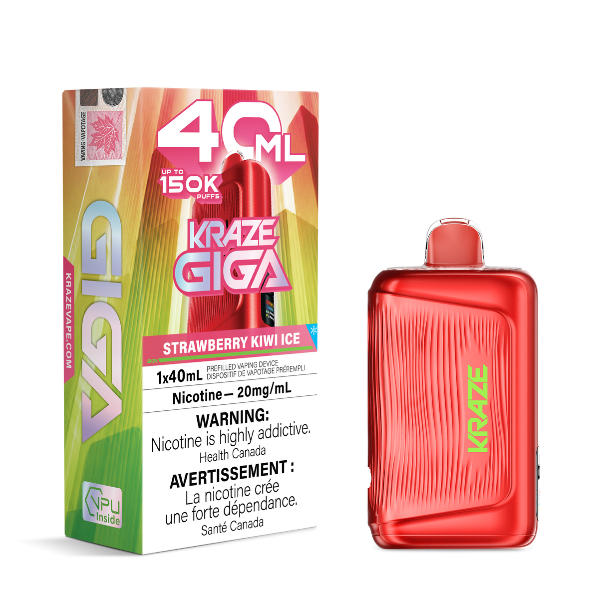 Kraze Giga - Strawberry Kiwi Ice - 20mg