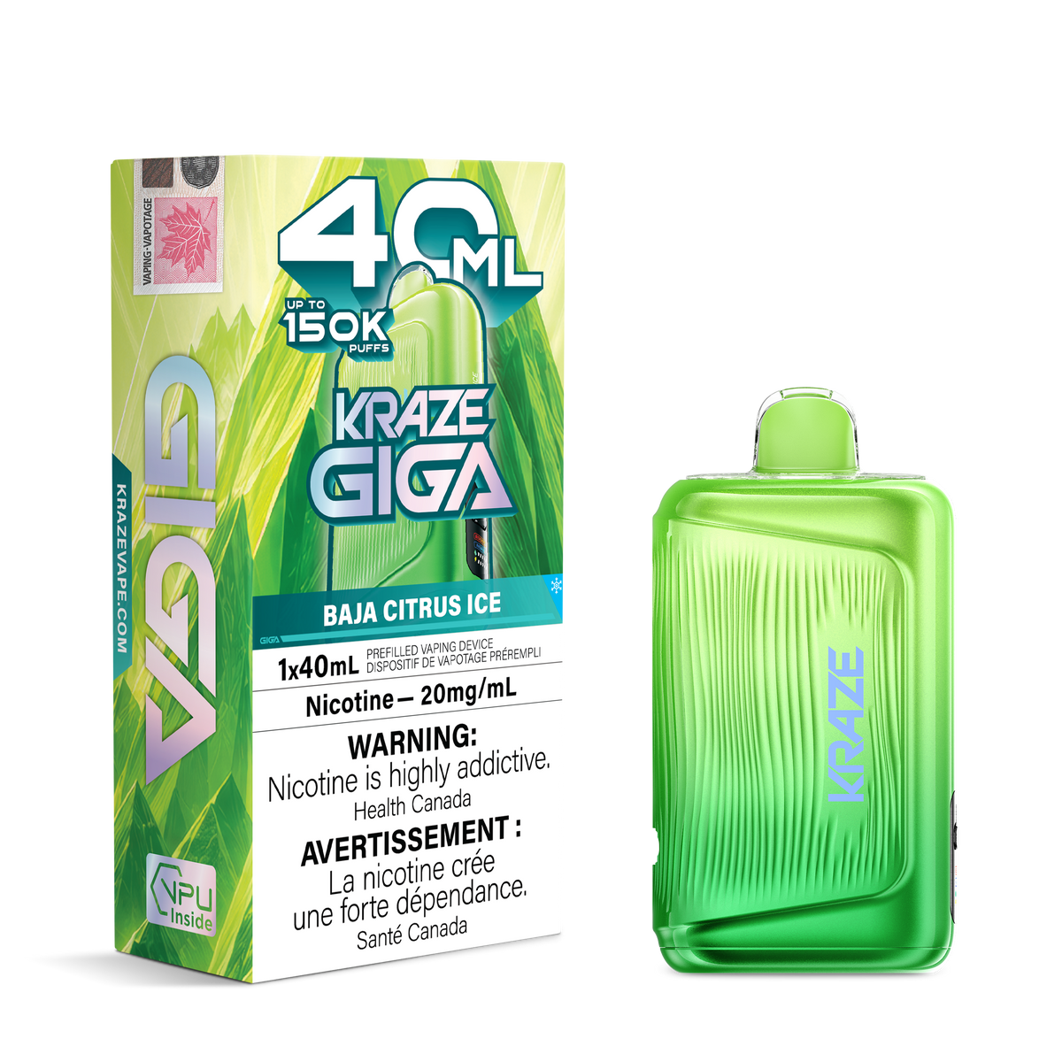 Kraze Giga - Grape Citrus Ice - 20mg