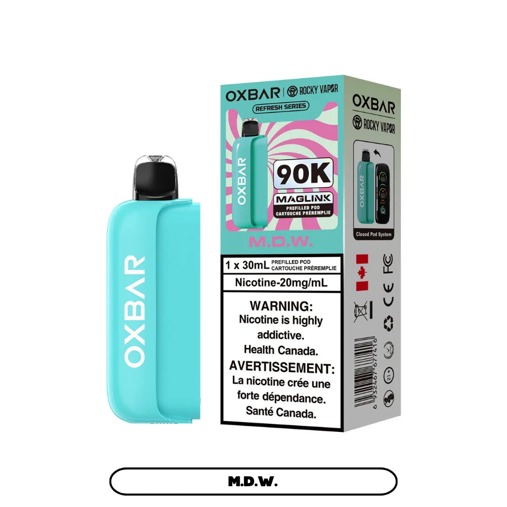 Rocky Vapor Oxbar Maglink Replacement Pod - Refresh Series - M.D.W. - 20mg