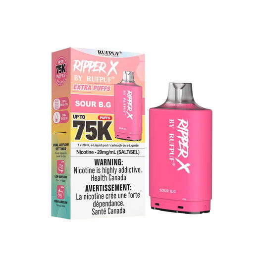 Ripper X 75K - SOUR B.G - 20mg