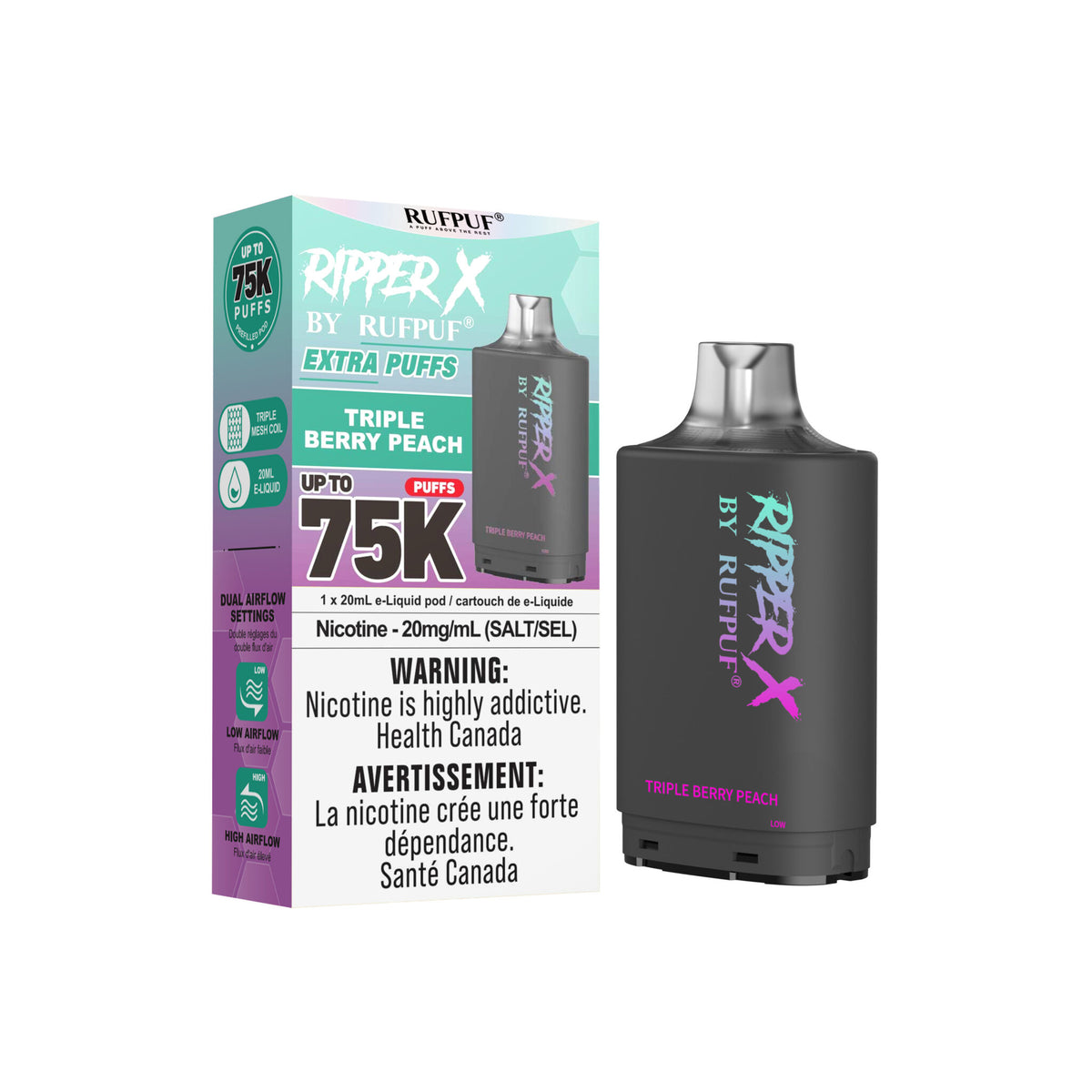 Ripper X 75K - Ultimate Fruit Ice Fusion - 20mg
