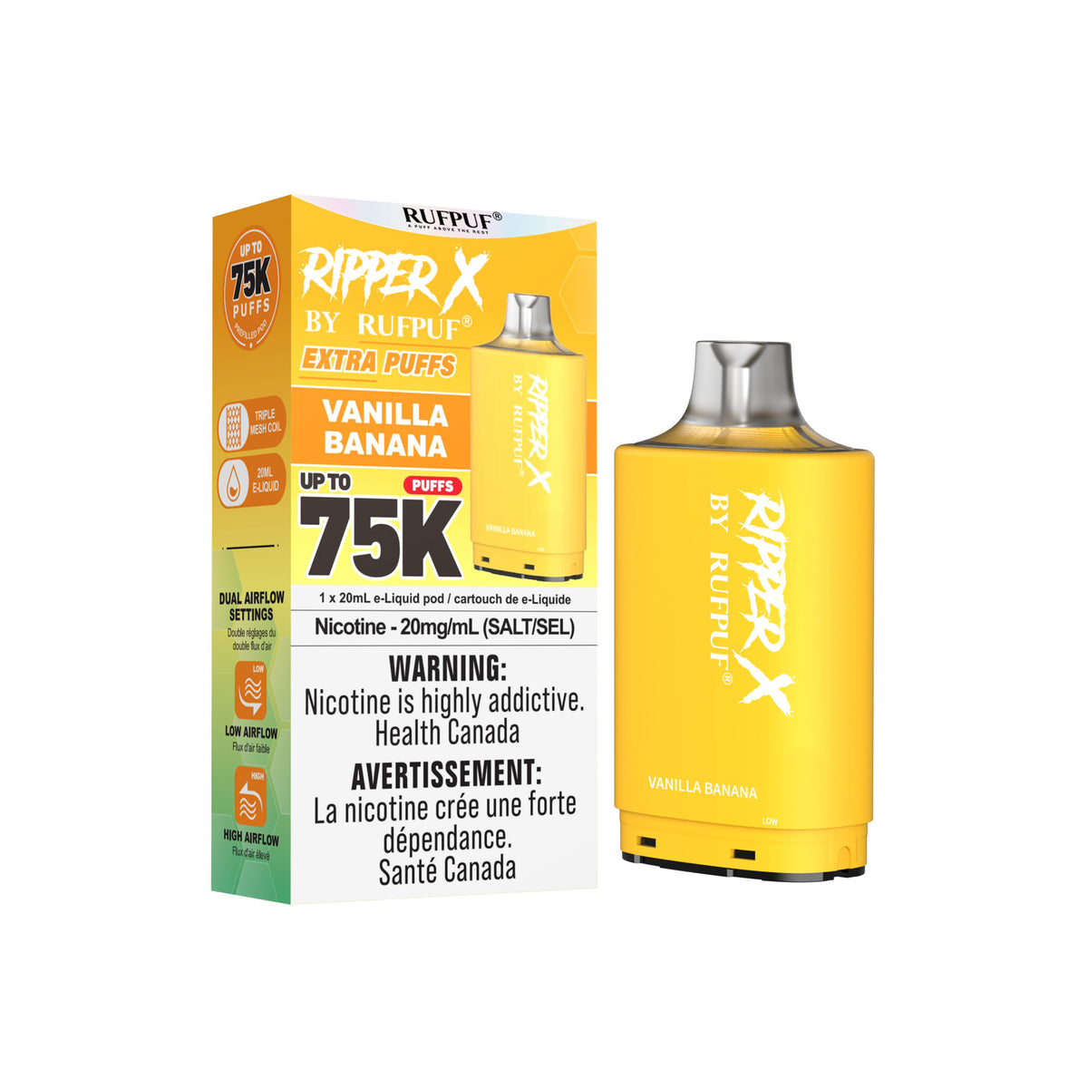 Ripper X 75K - Vanilla Banana - 20mg