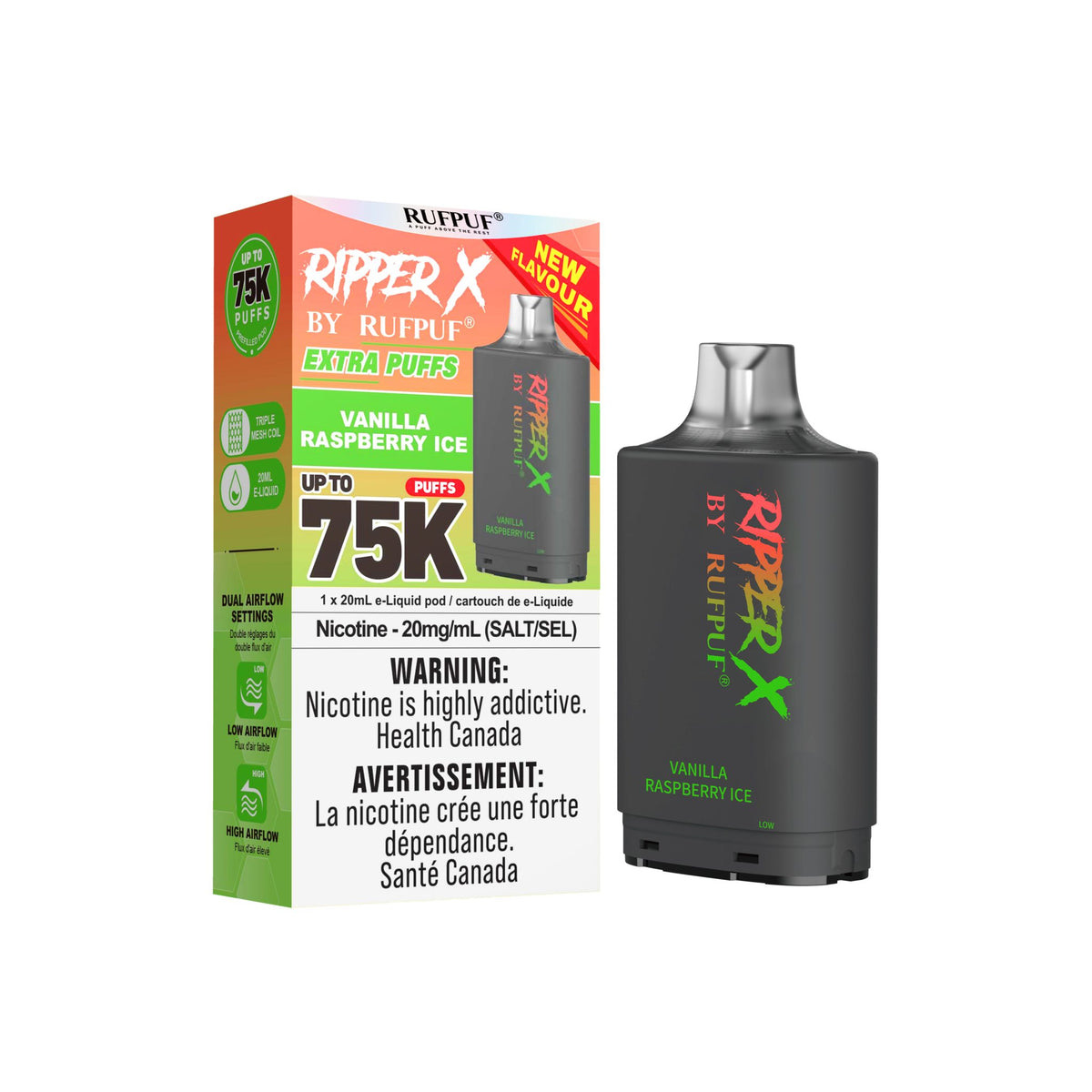 Ripper X 75K - Watermelon Peach - 20mg