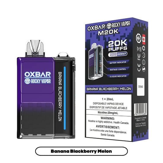 Rocky Vapor Oxbar M20K - Banana Blackberry Melon - 20mg