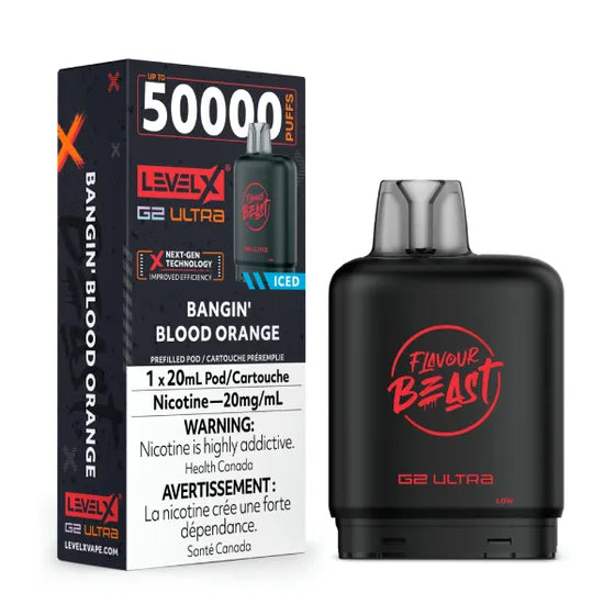 Level X Flavour Beast G2 Ultra - Bangin' Blood Orange - 20mg