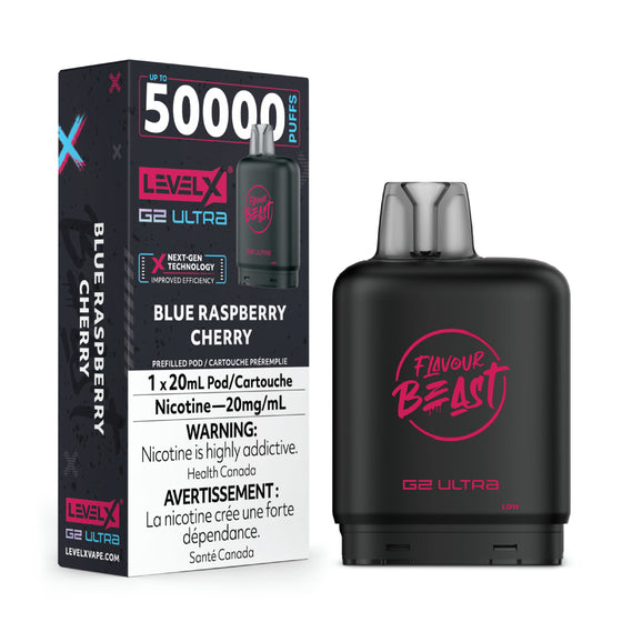 Level X Flavour Beast G2 Ultra - Blue Raspberry Cherry - 20mg