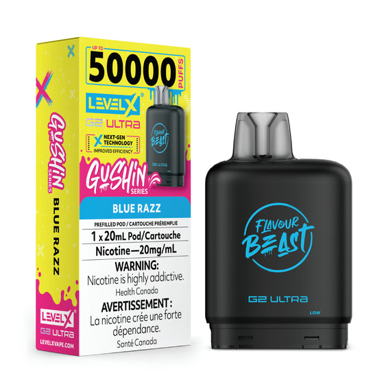Level X Flavour Beast G2 Ultra - Gushin Blue Razz - 20mg