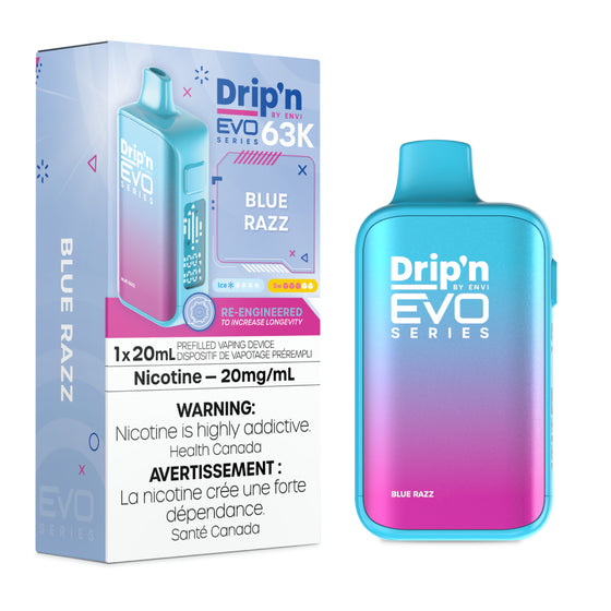 Drip'n by Envi EVO 63K Disposable - Blue Razz - 20mg