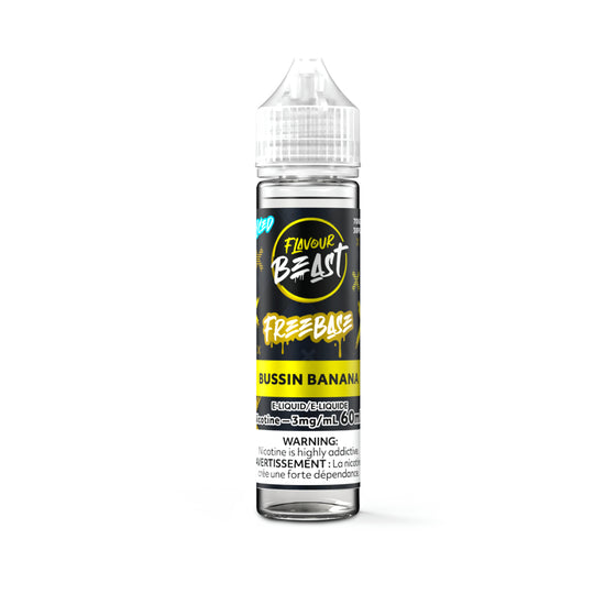 Flavour Beast E-Liquid Freebase 60ml - Bussin Banana Iced - 3mg