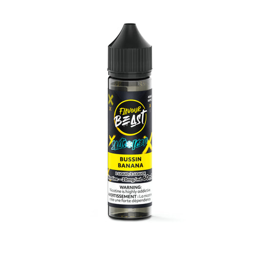 Flavour Beast E-Liquid 60ml - Bussin Banana (ICED) - 20mg