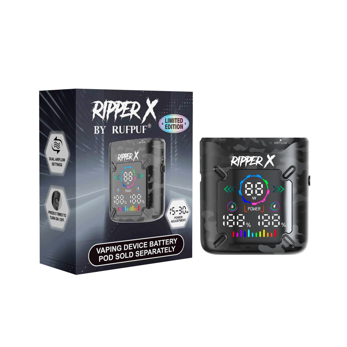 Ripper X 75K - CAMO BLACK X ULTRA BATTERY