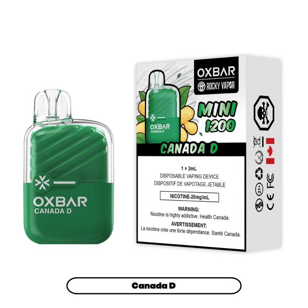 Rocky Vapor Oxbar Mini 1200 - Canada D - 20mg